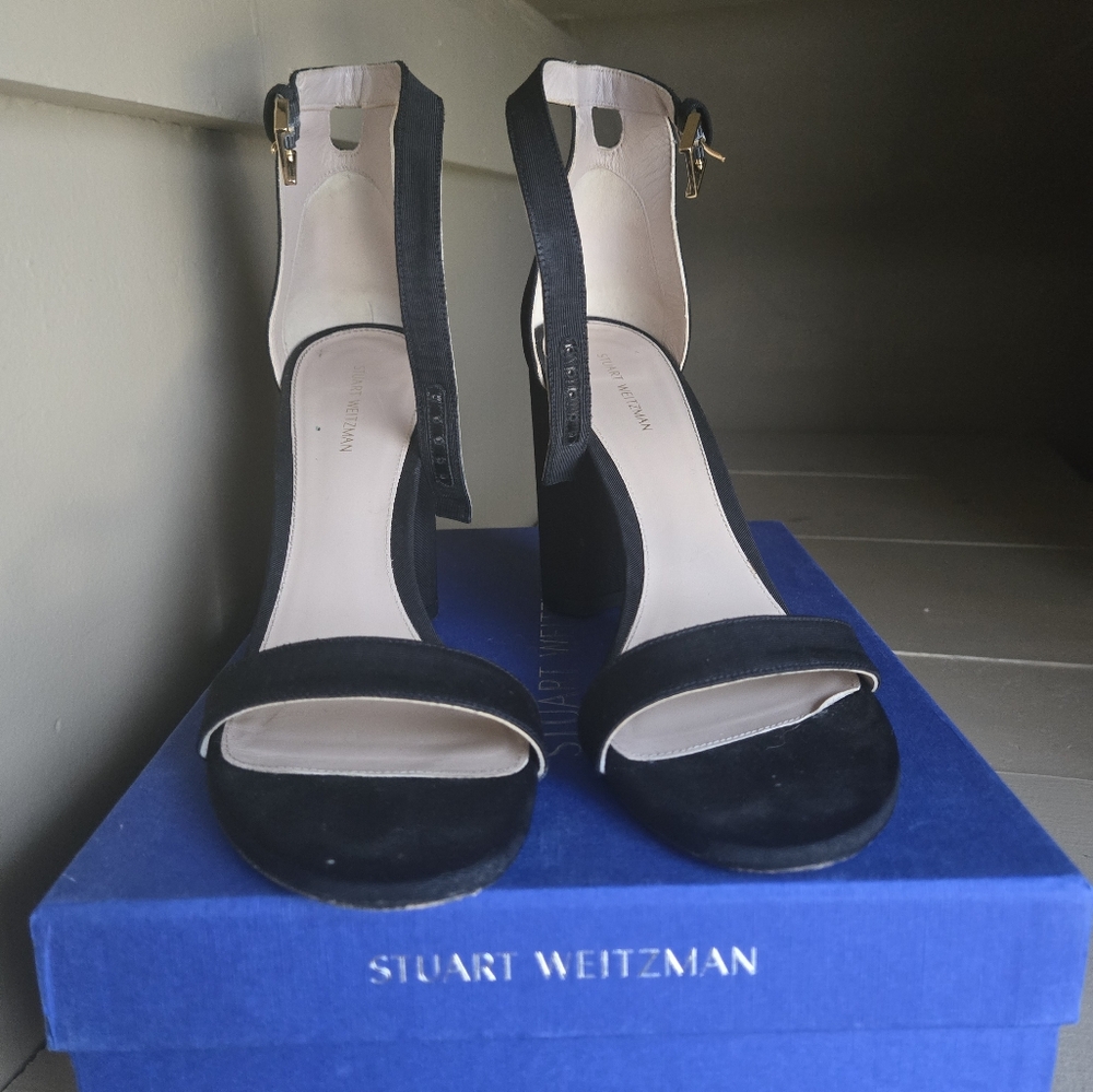 Stuart Weitzman Black Block heels
